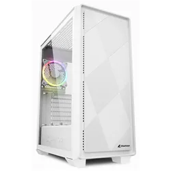 CAJA MIDI ATX SHARKOON VS8 RGB 1USB-A 1XVENT 120MM S/F FUENTE  BLANCO