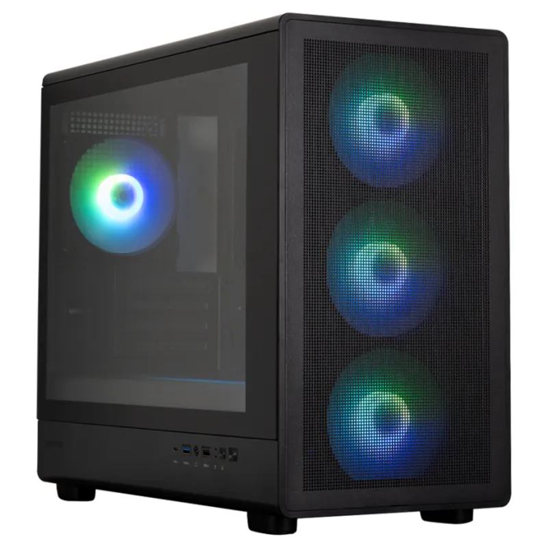 CAJA ZALMAN M5 MATX 4 X VENT 120MM ARGB 2XUSB 3.0 NEGRO S/N FUENTE