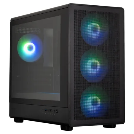 CAJA ZALMAN M5 MATX 4 X VENT 120MM ARGB 2XUSB 3.0 NEGRO S/N FUENTE