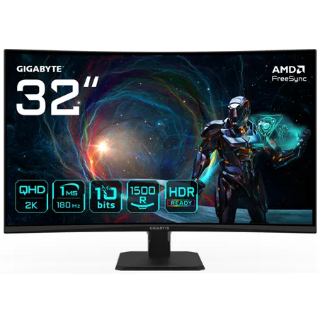 MONITOR GAMING GIGABYTE GS32QCA 31.5" 2560X1440 QHD