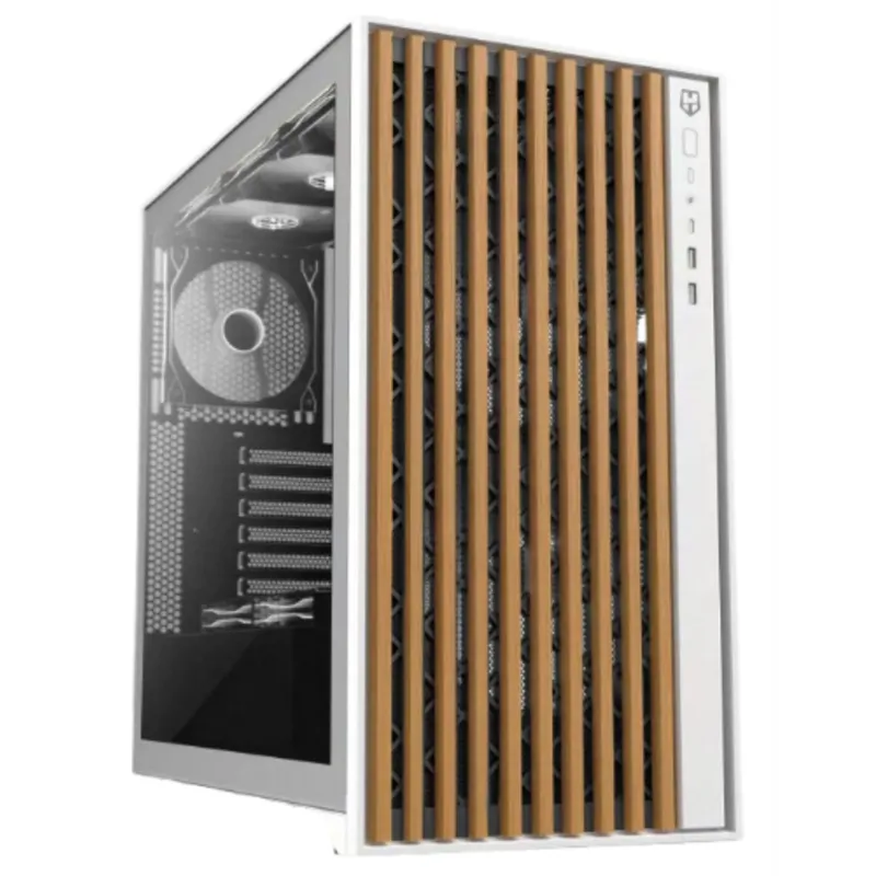 CAJA ATX NOX HUMMER ELEMENT MADERA BLANCO