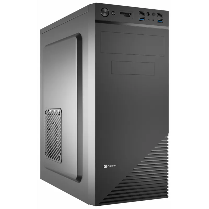 CAJA NATEC CABASSU G2 MIDI TORRE ATX LECTOR TARJETAS 2USB3.0 2USB2.0 SIN FUENTE