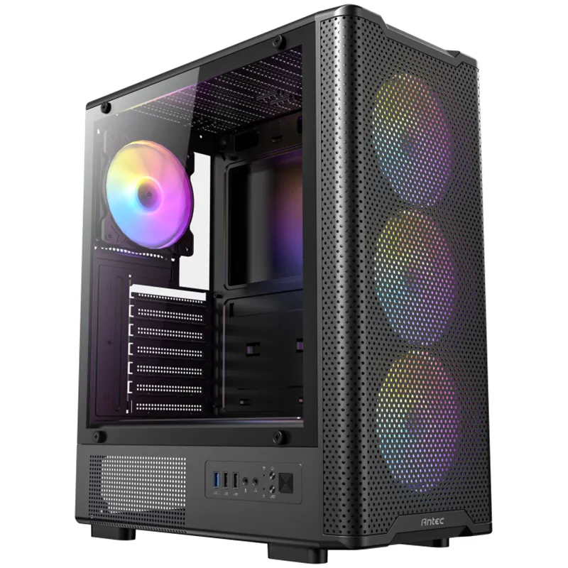 CAJA ANTEC VX-310 ATX 4 VENTILADORES ARGB NEGRA
