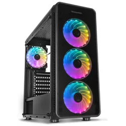 CAJA NOX HUMMER TGM RAINBOW ATX 1XUSB3.0 2XUSB2.0 NEGRO RGB