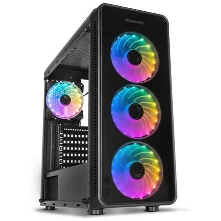 CAJA NOX HUMMER TGM RAINBOW ATX 1XUSB3.0 2XUSB2.0 NEGRO RGB