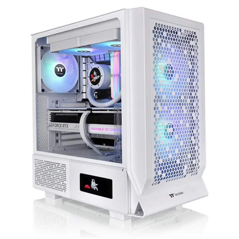 CAJA THERMALTAKE CERES 330 TG ARGB SNOW ATX 2XUSB 3.0 SIN FUENTE BLANCO