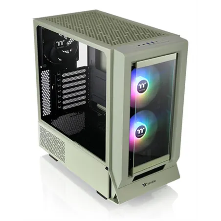 CAJA GAMING THERMALTAKE CERES 350 MX ATX 3XVENT 140 ARGB SN FUENTE MATCHA