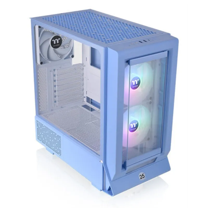 CAJA GAMING THERMALTAKE CERES 350 MX ATX 3XVENT 140 ARGB SN FUENTE HYDRANGEA