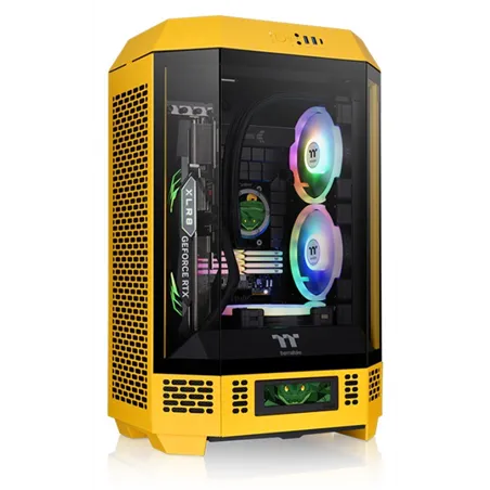 CAJA THERMALTAKE THE TOWER 300 MINI-ITX 2XUSBA 3.2 SIN FUENTE BUMBLEEBEE