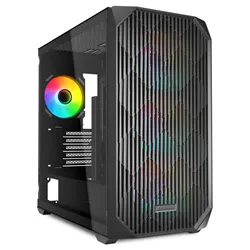 CAJA GAMING mATX SHARKOON MK3 3XVENT 120MM 3XUSB SN FUENTE NEGRO