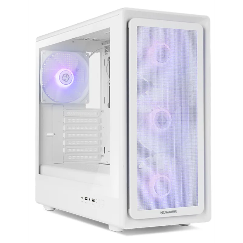 CAJA NOX SEMITORRE HYPERFLOW HUMMER AERO ARGB BLANCA USB 3.0 TYPE C