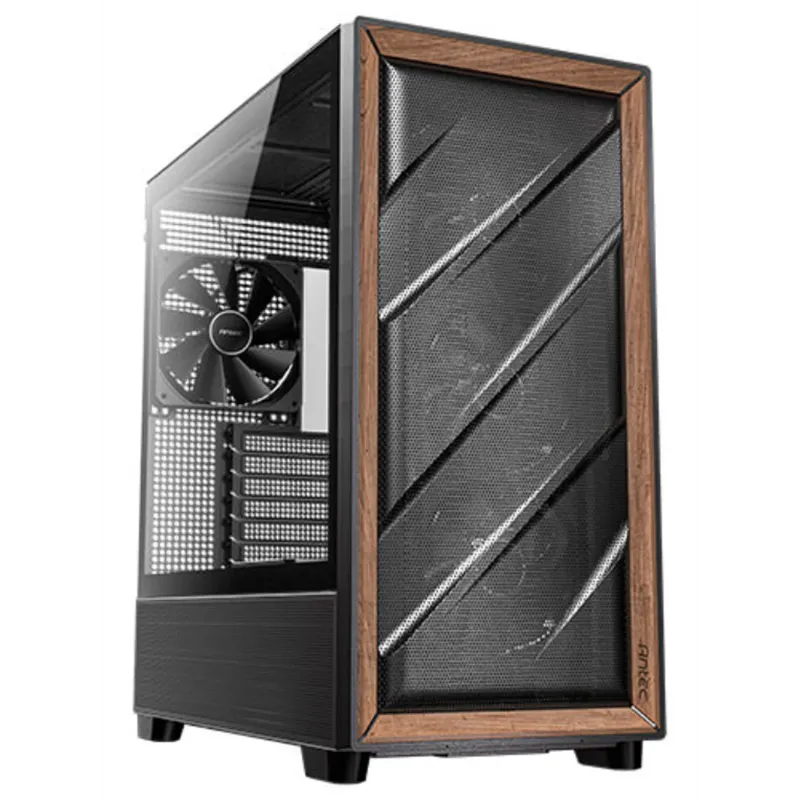 CAJA GAMING ANTEC FLUX E-ATX 2XUSB3.0 ,1XTYPE C 10GBPS S/F WOOD