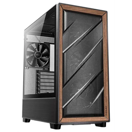 CAJA GAMING ANTEC FLUX E-ATX 2XUSB3.0 ,1XTYPE C 10GBPS S/F WOOD