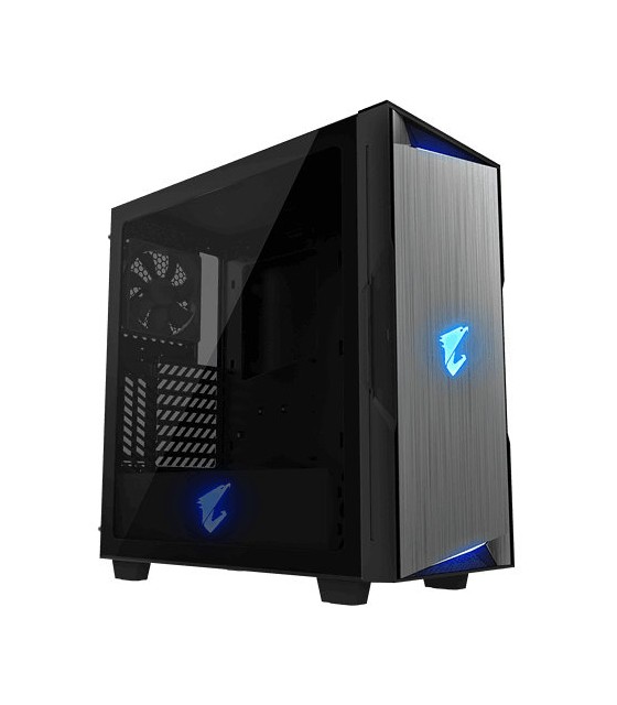 CAJA GAMING GIGABYTE AC300G ATX 2XUSB3.0 1XUSBC RGB S/F NEGRO