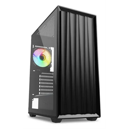 CAJA GAMING ATX SHARKOON VK3 RGB 2XUSB 1XTRRS SN FUENTE NEGRO