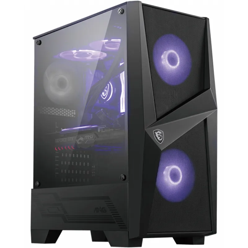 CAJA GAMING MSI MAG FORGE 100M ATX 2XUSB3.2 RGB NEGRO