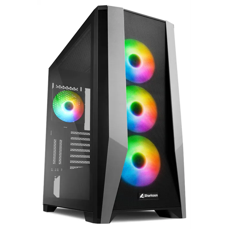 CAJA ATX SHARKOON TG7M 2XUSB3.0 SIN FUENTE NEGRO