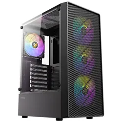 CAJA ANTEC AX26 ARGB ATX NEGRO 4XVENT 120MM 2XUSB SN FUENTE