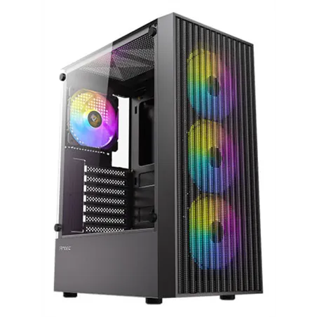 CAJA ANTEC AX27 ARGB ATX NEGRO 4XVENT 120MM 2XUSB SN FUENTE