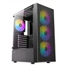 CAJA ANTEC AX27 ARGB ATX NEGRO 4XVENT 120MM 2XUSB SN FUENTE