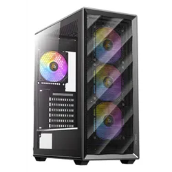 CAJA ANTEC AX85 ARGB ATX NEGRO 4XVENT 120MM 2XUSB SN FUENTE