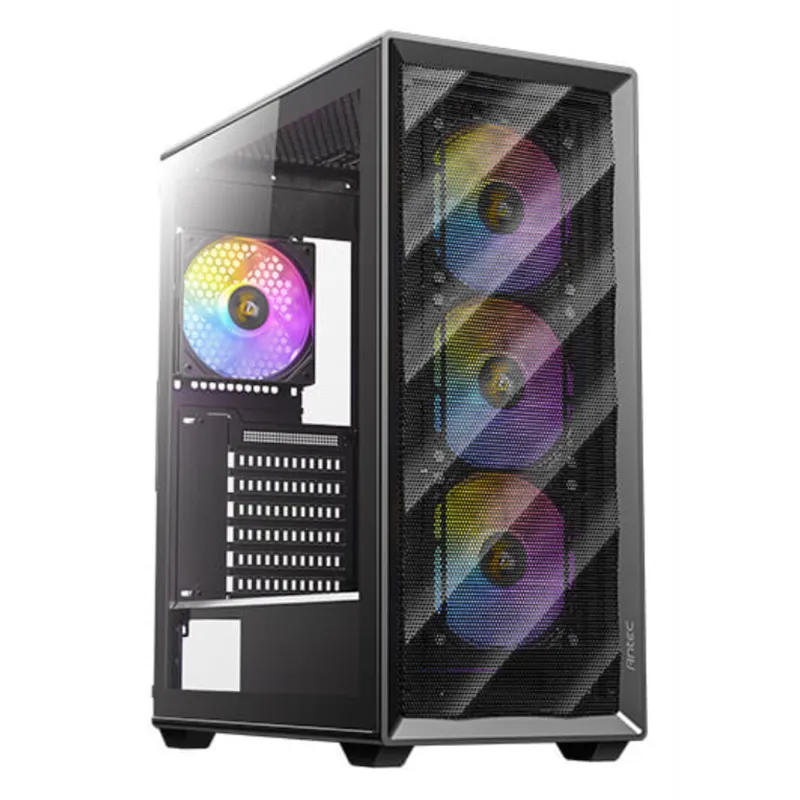 CAJA ANTEC AX85 ARGB ATX NEGRO 4XVENT 120MM 2XUSB SN FUENTE