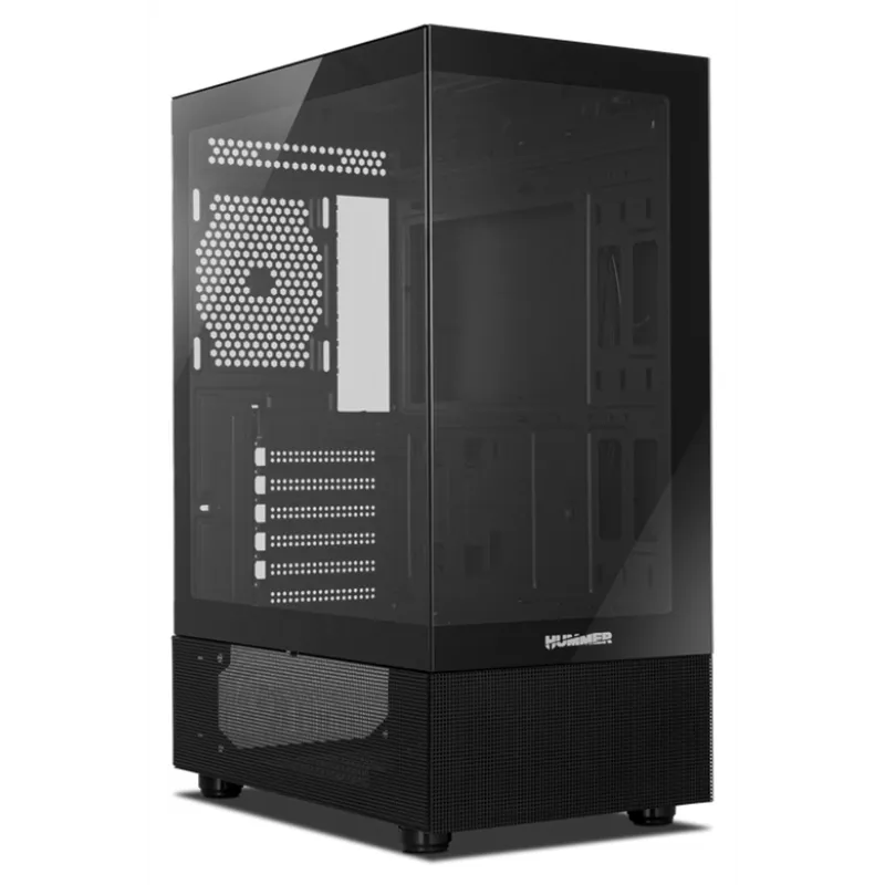 CAJA NOX HUMMER VISION SEMITORRE COMPACTA NEGRA,USB3.0