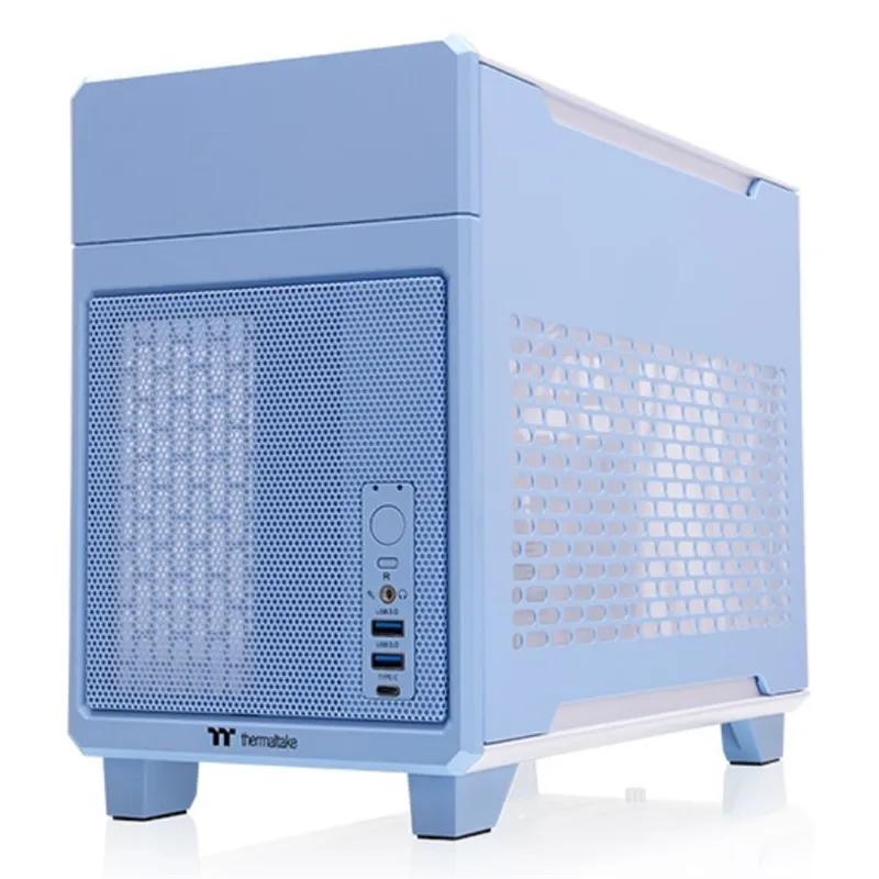 CAJA THERMALTAKE TR100 MINI-ITX USB 3.2 C x 1 USB 3.0 x 2 SN FUENTE AZUL