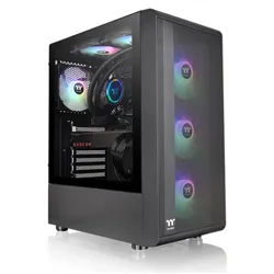 CAJA THERMALTAKE S200 TG ATX 2XUSB 3.0 ARGB SIN FUENTE NEGRO