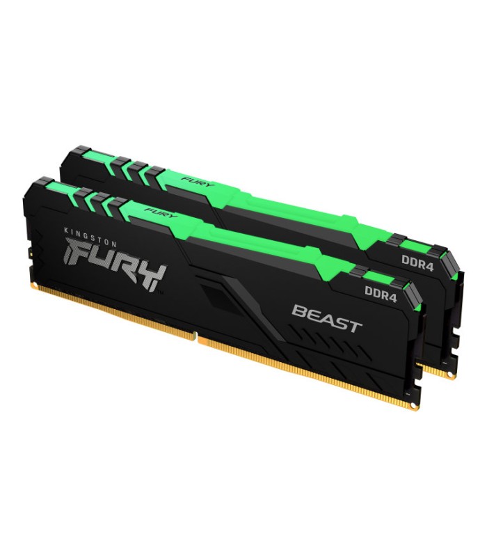 DDR4 KINGSTON 2X8GB 3600 FURY BEAST NEGRO