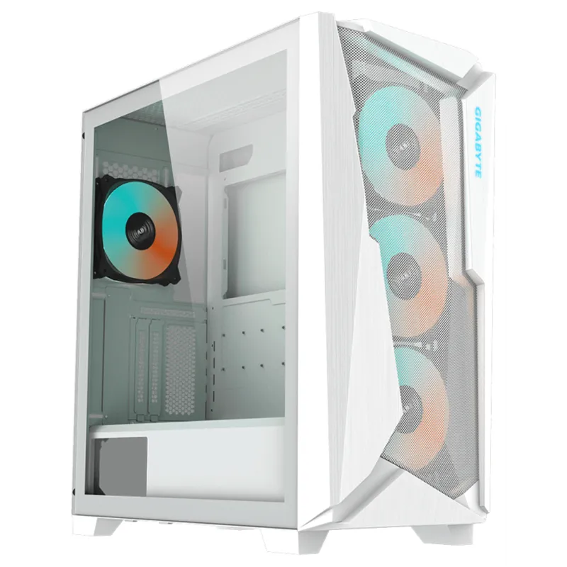 CAJA GAMING GIGABYTE AC301GW V2 ATX 2XUSB3.0 1XUSBC RGB S/F BLANCO