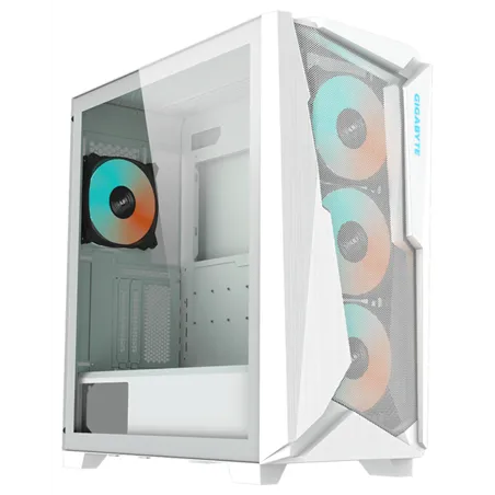 CAJA GAMING GIGABYTE AC301GW V2 ATX 2XUSB3.0 1XUSBC RGB S/F BLANCO