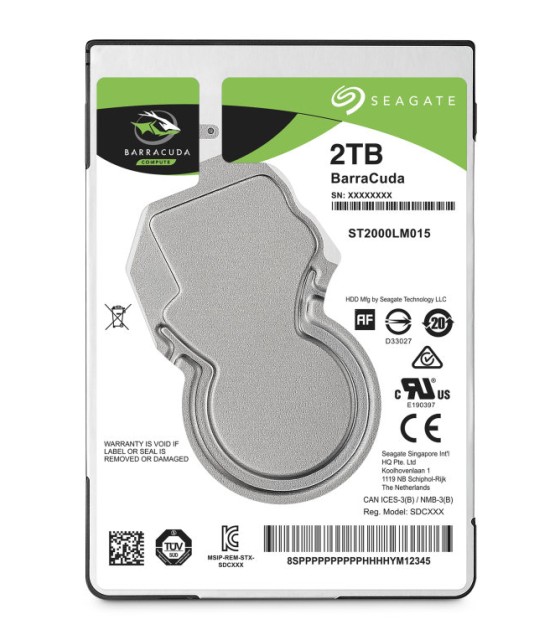 DISCO 2,5" SEAGATE BARRACUDA 2TB SATA 128MB