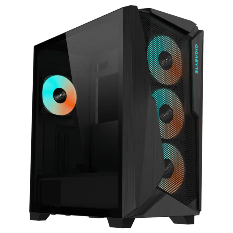 CAJA GAMING GIGABYTE AC301GW ATX 2XUSB3.0 1XUSBC RGB S/F NEGRO