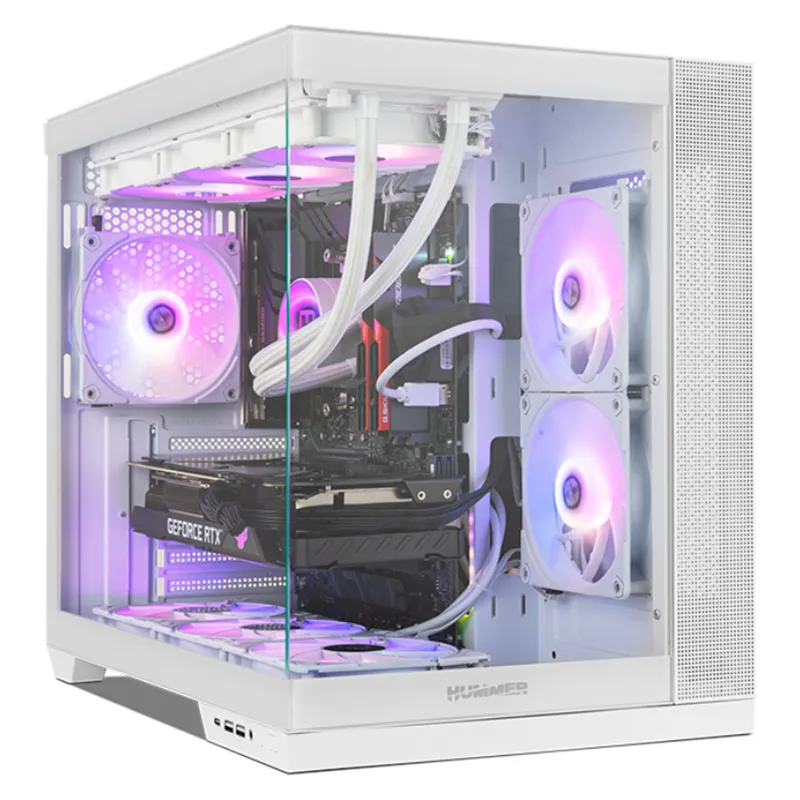 CAJA HUMMER ASTRA NEO SEMITT ATX CRISTAL FRAMELESS BLANCO