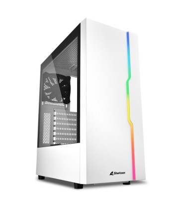 CAJA SHARKOON RGB SLIDER ATX 2XUSB3.0 2XUSB2.0 SIN FUENTE BLANCO