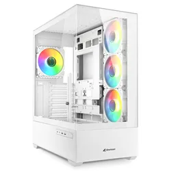 CAJA GAMING SHARKOON AK6 TGV ATX BLANCO 4XVENT 120MM 2XUSB SN FUENTE