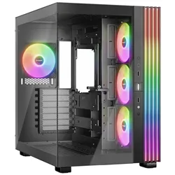 CAJA BEQUIET LIGHT BASE 600 LX ATX 4 VENTX 140MM SIN FUENTE ARGB NEGRO