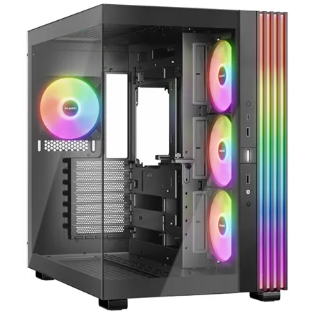 CAJA BEQUIET LIGHT BASE 600 LX ATX 4 VENTX 140MM SIN FUENTE ARGB NEGRO