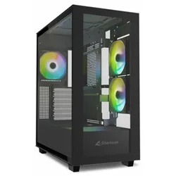 CAJA SHARKOON REBEL C60 ATX 2VENTX120MM 2XUSB3 SIN FUENTE NEGRO