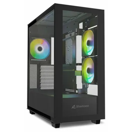 CAJA SHARKOON REBEL C60 ATX 2VENTX120MM 2XUSB3 SIN FUENTE NEGRO