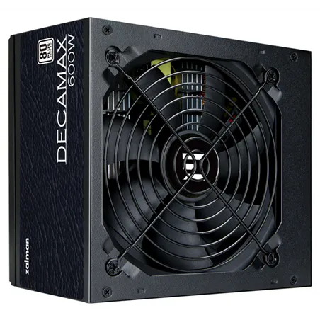 FUENTE DE ALIMENTACION ZALMAN DECAMAX 600W 80+ STANDARD ATX NEGRO