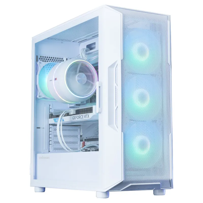 CAJA ZALMAN I3 NEO ARGB V2 ATX 4XVENT 120MM 2XUSB 3.0 BLANCO  S/N FUENTE