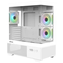 CAJA ZALMAN CHRONIX ATX 3 XVENT 120MM ARGB 1XUSB 3.0 BLANCO S/N FUENTE