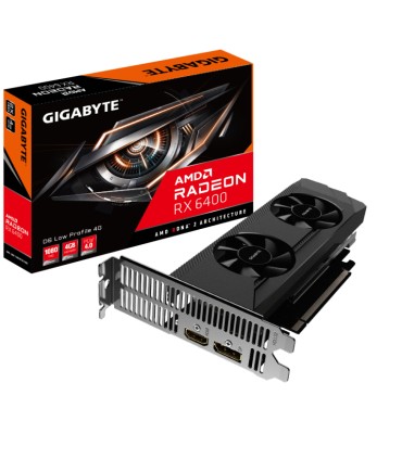 TARJETA GRAFICA GIGABYTE RADEON RX 6400 D6 LP 4GB DDR6