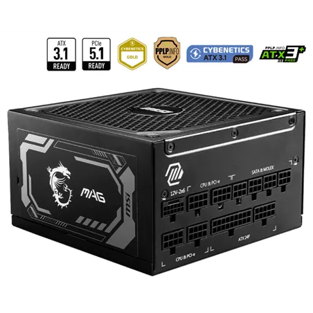 FUENTE ALIMENTACION MSI MEG A1250GL PCIE5 1250W 80 PLUS GOLD