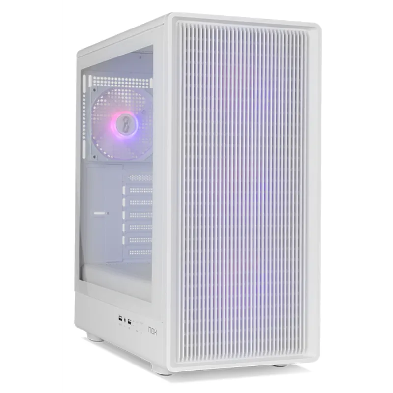 CAJA NOX SEMITORRE MESH INFINITY IOTA ARGB BLANCA USB 3.0