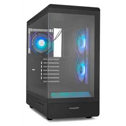 CAJA NOX SEMITORRE FRAMELESS HUMMER SIGNAL ARGB NEGRO USB TYPE C
