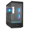 CAJA NOX SEMITORRE FRAMELESS HUMMER SIGNAL ARGB NEGRO USB TYPE C
