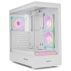 CAJA NOX SEMITORRE FRAMELESS HUMMER SIGNAL ARGB BLANCA USB TYPE C